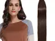 40cm Extension Capelli Veri Adesive Extensions con Biadesivo Riutilizzabili - 20 Fasce 50g...