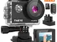 ThiEYE Action Cam T5 PRO Diretta Streaming 4K 60fps WiFi 20MP Rotazione 360° Grandangolare...