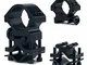 UniqueFire QQ07, 24.5 mm-30 mm Rail Mount di Montaggio Anelli di Montaggio per Torcia, Mir...