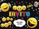 Edition Colibri 10 inviti per Festa di Compleanno; Motivo: FACCINE / Smileys in Discoteca...