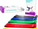 Insonder Elastiche Fitness Set di 5 Banda Elastica Fasce Resistenza per Fitness Yoga Cross...