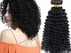 Extension Capelli Veri Ricci Tessitura Umani Brazilian Virgin Human Hair Curly 100% Remy 1...