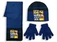 Cappello Sciarpa e Guanti Invernale Minions Cappellino Bambino Bimbo 5907