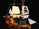 Set di Luci per (Creator Galeone dei Pirati) Modello da Costruire - Kit Luce LED Compatibi...