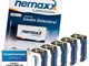 5x batteria al litio Nemaxx da 9V set per rilevatori di fumo 10 anni di vita