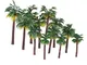 12pcs Alberi Modello Di Layout Treno Palma Della Foresta Pluviale In Scala 1: 65-1: 150