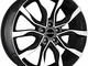 MAK Highlands Black machined Face 6.5 x 16 ET45 5 x 108 foro mozzo 72 cerchi in lega