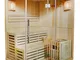 Cabina per sauna tradizionale/Sauna finlandese Espoo, 150 x 150 cm, 6 kW