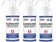 Kloralina Spray Igienizzante Superfici Efficace su Virus Batteri E Funghi 500ml (3 Bottigl...