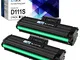 LxTek MLT-D111S Sostituzione Compatibile per Samsung D111S MLT-D111L Toner per Xpress M202...