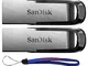 SanDisk Ultra Flair USB (2 Pack) 3.0 64GB Flash Drive High Performance up to 150MB/s - wit...