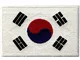 Corea del Sud Bandiera Nazionale Ricamato Coreana Stato Emblema Ferro sul Cucia sulla Zona