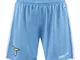 SS LAZIO PANTALONCINI UFFICIALI HOME 2016-17 MACRON SS LAZIO HOME BLUE SHORTS (L - LARGE)