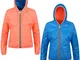 Giacca bambino - LILY PLUS DOUBLE FLUO - K-Way - 8Y - Orange Fluo-Blue Cal