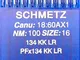 Schmetz 10 (pistone rotondo) per macchine da cucire per pelle, sistema 134 KK LR (industri...