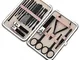 18pcs strumenti di bellezza manicure set pedicure in acciaio inossidabile premium tagliaun...