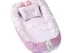Baby Nest, Enjoyfeel Portatile Breathable Lettino Da Viaggio - 100% Cotone Biancheria Da L...