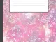 Composition Book: Pink Galaxy Constellations Planets Sky Notebook, 200 pages College ruled...