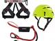 ALPIDEX Casco Universale per Arrampicata + ALPIDEX Imbracatura + Stubai Set da Via Ferrata...