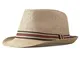 Coucoland Panama, cappello estivo da uomo Fedora Trilby Bogart, cappello da sole in paglia...