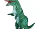 Rafalacy Costume da dinosauro gonfiabile per adulti Blow up T-rex Costume di Halloween Par...