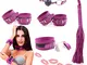HUSHUS Leather Purple Fashion Yoga Training Strap Kit, Best Gift for Friends