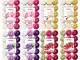 Bolsius Multicolor Tealight Profumate 240 Assortite, Cera, Orchidea, Vaniglia, Lavanda, Mi...