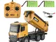 MODELTRONIC Camion RC Autocarri Telecomando Dumper Scatola di Metallo radiocomando HUINA 1...