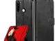 LeYi Cover Xiaomi Redmi Note 8 con HD Pellicola Protettiva,Custodia Flip Pelle Libro Silic...