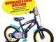 Volare Bambino, Bicicletta 14 Pollici Premium, Licenza Paw Patrol, Rosso, Media