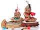 Terabithia Mini 11" Bambole Baby Reborn realizzate Nere di Kit gonfiabili Indiani nativi A...