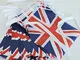 VICSPORT Bandiera rettangolare Union Jack Britannica UK bandierine per feste nazionali per...