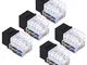 VCE RJ45 Keystone Jack Cat6 Modulo Keystone Presa RJ45 Prolunga Cavo di Rete 5 Pezzi