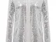 KANCY KOLE – Giacca da donna con paillettes lucide, a maniche lunghe argento S