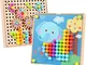 Gioco Bottoni per Bambini con 5 Ingranaggio , Giocattolo puzzzle Button Art Puzzle di appr...
