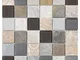 Mosaico in vetro e marmo in rete DEC-47082ATO002, beige, 8 mm, 30 x 30 cm