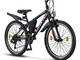 Licorne Bike - Mountain bike 24”cambio a 21 marce, forcella ammortizzata, bicicletta per b...
