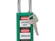 Brady 123407 lockout lucchetto, chiave, 1/10,2 cm diametro, verde