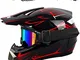 Casco Moto Bambino, Casco Motocross Bambini,casco moto cross ragazzo, Casco Integrale MTB...