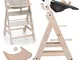 Hauck Seggiolone Beta Plus Newborn Set - Seggiolone Legno Evolutivo, con Sdraietta Neonati...