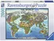 Ravensburger- World Map Puzzle, Multicolore, 16683