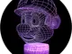 3D illusione Lampada Luce Notturna NHSUNRAY LED 7 colori cambia Lampada da Touch per la de...