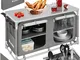 TecTake 800585 - Cucina da Campeggio Alluminio, Facile Montaggio, Minimo Peso - Modelli Di...