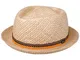 LIPODO Cappello di Paglia con Corona a rombo Donna/Uomo - Made in Italy - Berretto in 100%...