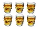 Ducomi Bicchieri Teschio Vetro - Set di 6 Bicchierini per Shots e Chupitos - Bicchierino W...