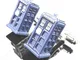 Hwydo 3D Tardis Metal Gemelli Blu Rame Police-Box Gemelli Doctor Who