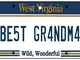 Deodorante per Auto Targa West Virginia - Best Grandma