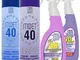ITIDET SRL Confezione DETERGENTI VETRI : 1 40 Spray, 1 40 Liquido Lavanda,1 40 Spray PROFU...
