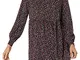 Jdy JDYPIPER L/S Short Dress Wvn Noos Vestito, Black/AOP: Fucsia e Viola vivido, 50 Donna