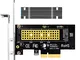 glotrends Adattatore M.2 PCIe NVMe X4, PCIE 4.0/3.0 X 4 a piena velocità, incluso dissipat...